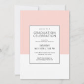 Abschluss-Feier des modernen Fotos Einladung (Rückseite)