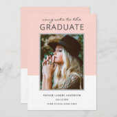 Abschluss-Feier des modernen Fotos Einladung (Vorne/Hinten)