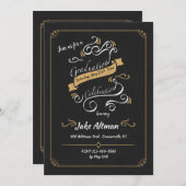 Abschluss Feier Einladung (Vorne/Hinten)