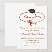 Abschluss-Feier Einladung (Vorne/Hinten)