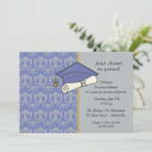 Abschluss Feier Einladung (Stehend Vorderseite)