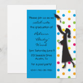 Abschluss-Feier! Einladung (Vorne/Hinten)