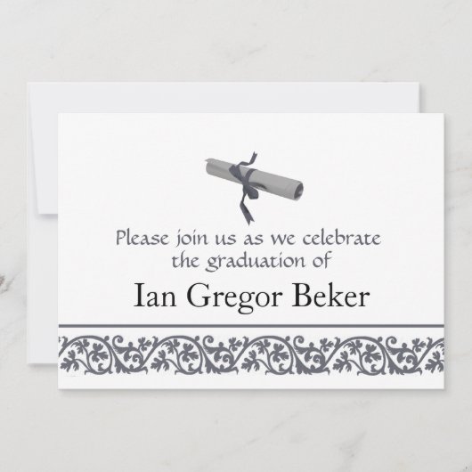 Abschluss-Feier Einladung (Vorderseite)