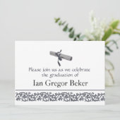 Abschluss-Feier Einladung (Stehend Vorderseite)