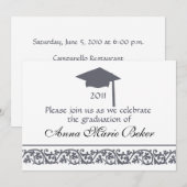 Abschluss-Feier Einladung (Vorne/Hinten)