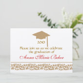 Abschluss-Feier Einladung (Stehend Vorderseite)