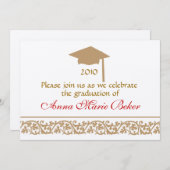 Abschluss-Feier Einladung (Vorne/Hinten)