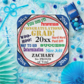 Abschluss-Feier Persönliche Schulfarben Pappteller (Party)