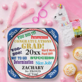 Abschluss-Feier Persönliche Schulfarben Pappteller (Party)