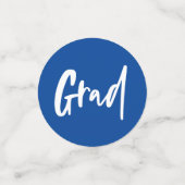 Abschluss feiern blaues Graduate Foto Konfetti (Klein Vorderseite)