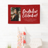 Abschluss feiern Rote begabte Absolvent Banner (Insitu)