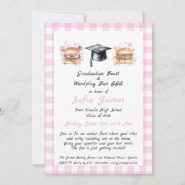 Abschluss Fest & Wordplay Spaß GRILLEN Party Einladung