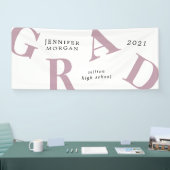 Abschluss fett gedruckte Buchstaben Schulfarben Banner (Messe)