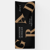 Abschluss fett gedruckte Buchstaben Schulfarben Banner (Vertikal)