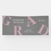 Abschluss fett gedruckte Buchstaben Schulfarben Banner (Horizontal)