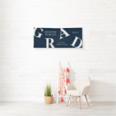 Abschluss fett gedruckte Buchstaben Schulfarben Banner (Insitu)