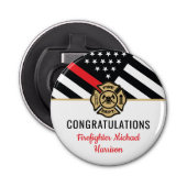 Abschluss Feuerwehr Feuerwehr Feuerwehrmann Flaschenöffner (Vorderseite)