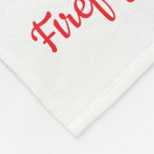 Abschluss Feuerwehr Feuerwehr Feuerwehrmann Fleecedecke (Ecke)