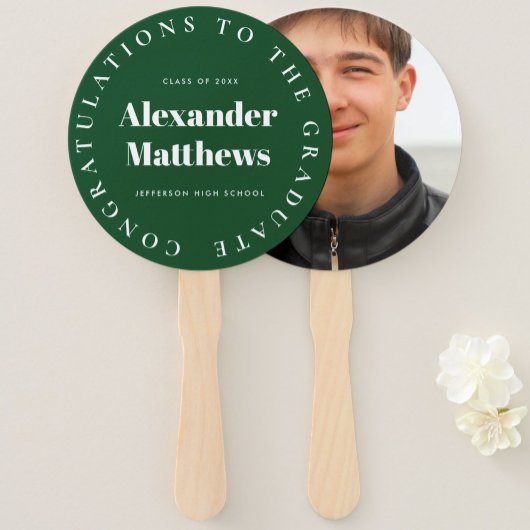 Abschluss Fieber Ihre Schule Männchen Foto Grün Fächer