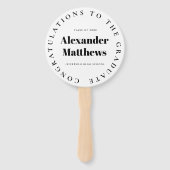 Abschluss Fieber Ihre Schule männliches Foto Fächer (Vorderseite)