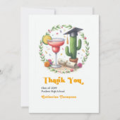 Abschluss Fiesta Foto Dankeskarte (Vorderseite)