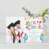 Abschluss Fiesta Mexikanisches Party Foto Einladung (Stehend Vorderseite)