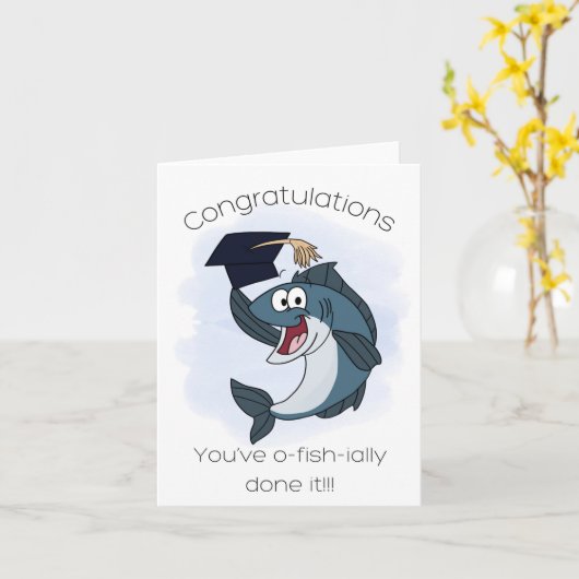 Abschluss Fish Karte (Gelbe Blume)