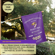 Abschluss-Flag der Master 2025 - Personalisierte Z