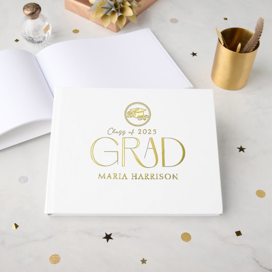 Abschluss Foil Guestbook Gästebuch (Vorderseite offen)