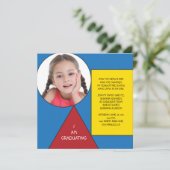 Abschluss Formen Preschool/Kindergarten Einladung (Stehend Vorderseite)