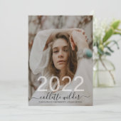 Abschluss Foto 2022 Party Einladung (Stehend Vorderseite)