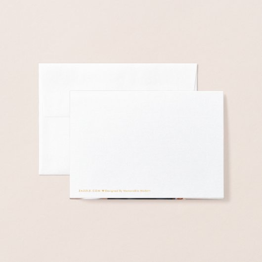 Abschluss Foto & Adresse Moderne Vielen Dank Folienkarte (Rückseite mit Umschlag)