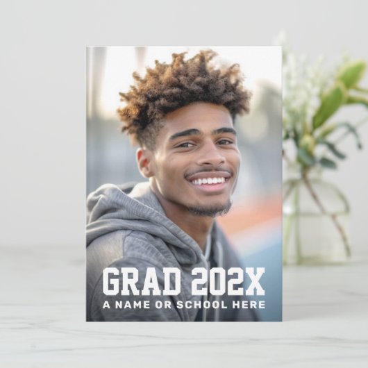 Abschluss Foto Ankündigung (Stehend Vorderseite)