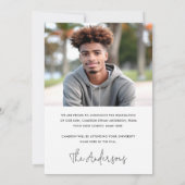 Abschluss Foto Ankündigung (Rückseite)