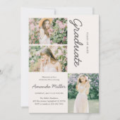 Abschluss Foto Ankündigung Einladung (Vorderseite)