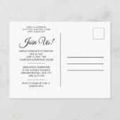 Abschluss Foto Ankündigung Einladung White (Rückseite)