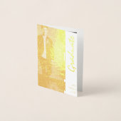 Abschluss-Foto-Ankündigung Foil-Karte Folienkarte (Vorderseite)