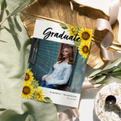 Abschluss Foto Ankündigung Sonnenblumenschrift