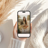 Abschluss Foto Ankündigung und Einladung