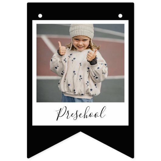 Abschluss Foto Banner Kindergarten bis 12. Klasse (Zweite Fahne)