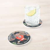 Abschluss Foto Benutzerdefinierter Text-Graduate Getränkeuntersetzer (Seite)