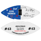 Abschluss Foto Blue White School Team Football (Paneele)