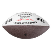 Abschluss Foto Blue White School Team Football (Gedreht 270)