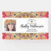 Abschluss Foto Bohemische Farbenklasse 20XX Banner (Horizontal)