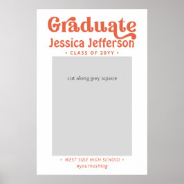 Abschluss Foto Booth Rahmen modernes Poster