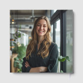 Abschluss Foto Chic Wavy Border Bows Gästebuch (Rückseite)