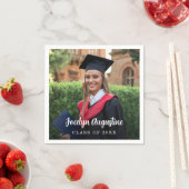 Abschluss Foto Class 2025 Serviette (Beispiel)