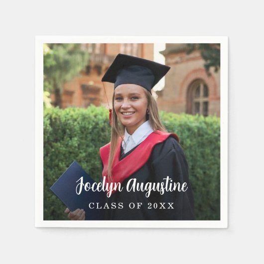 Abschluss Foto Class 2025 Serviette (Vorderseite)