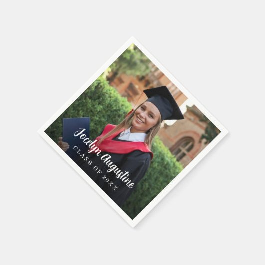 Abschluss Foto Class 2025 Serviette (Ecke)