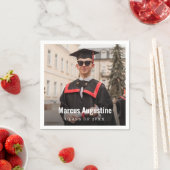 Abschluss Foto Class 2025 Serviette (Beispiel)